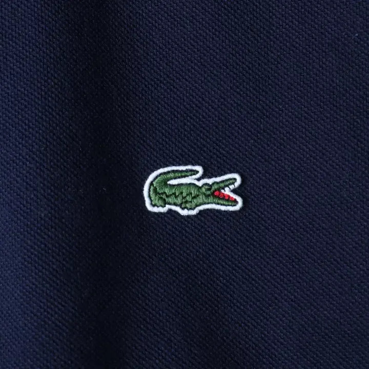 [BUNJANG] Lacoste Small Logo Navy Polo T-shirt / (XS-S) 라코스테 반팔 카라 티셔츠 스몰로고 네이비 놈코어-184DD