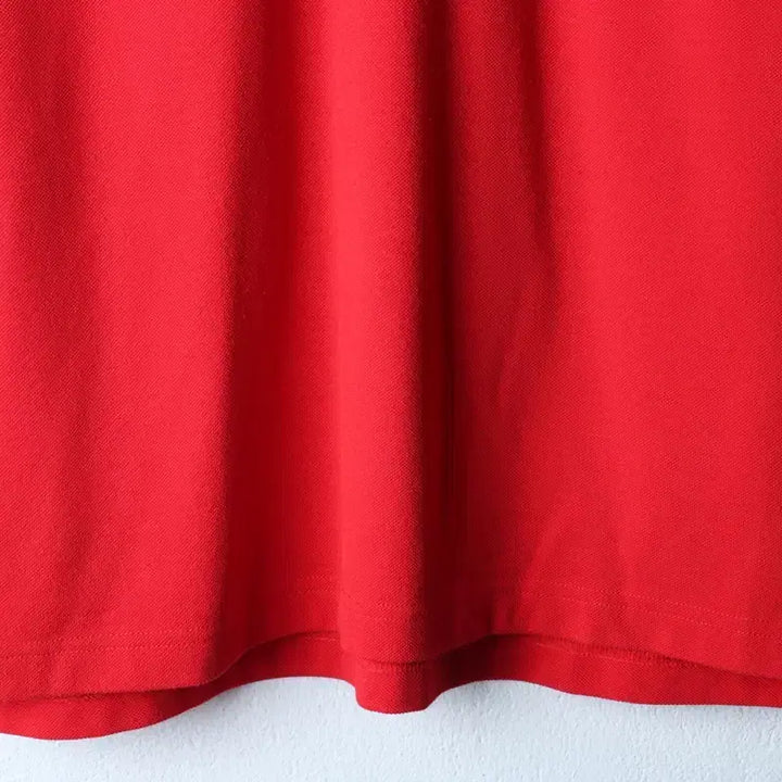 [BUNJANG] Beanpole Small Logo Polo Shirt Red / (M) 빈폴 반팔 카라 티셔츠 스몰로고 레드 올드스쿨-184DE