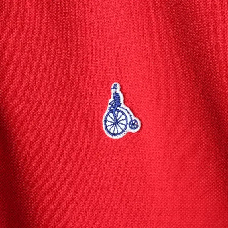 [BUNJANG] Beanpole Small Logo Polo Shirt Red / (M) 빈폴 반팔 카라 티셔츠 스몰로고 레드 올드스쿨-184DE