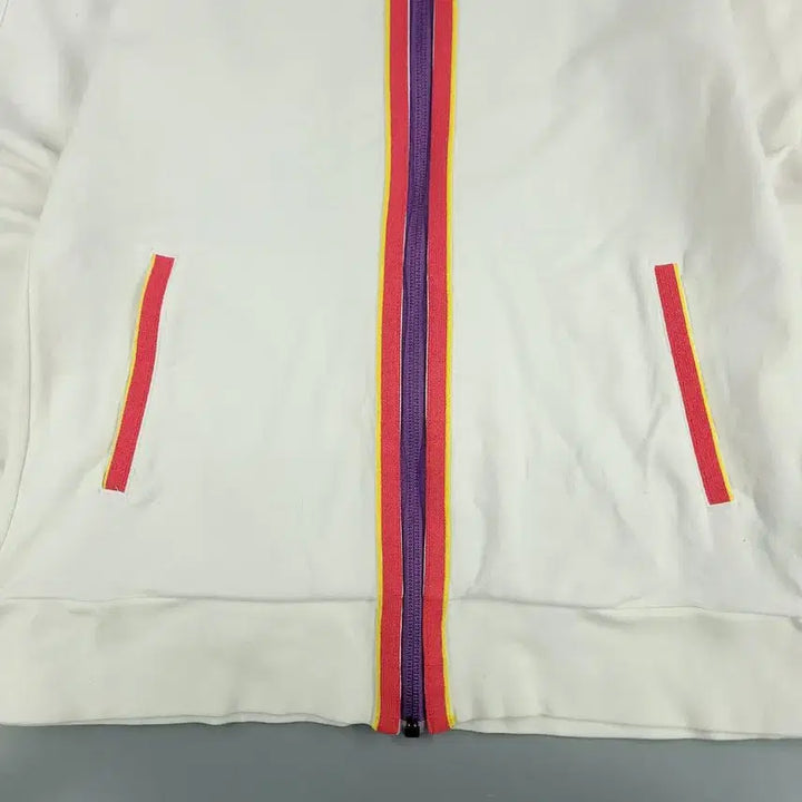[BUNJANG] Adidas Neo Label JP White Pink Yellow Spellout Logo Jacket / 아디다스 네오라벨 JP 화이트 핑크 옐로우 배색 스펠아웃 로고 라이닝 레