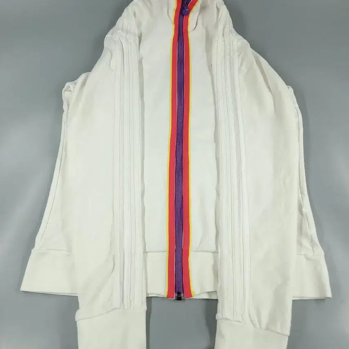 [BUNJANG] Adidas Neo Label JP White Pink Yellow Spellout Logo Jacket / 아디다스 네오라벨 JP 화이트 핑크 옐로우 배색 스펠아웃 로고 라이닝 레