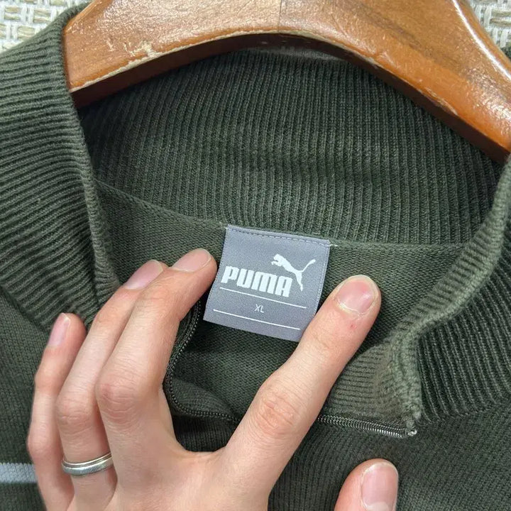[BUNJANG] Puma Half-Zip Knit XL Sweater / 푸마 반집업 니트 XL A10007