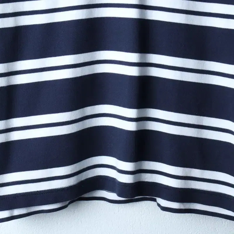 [BUNJANG] Tommy Hilfiger Striped Polo Shirt / (XS-S) 타미힐피거 반팔 카라 티셔츠 스트라이프 네이비-184E1
