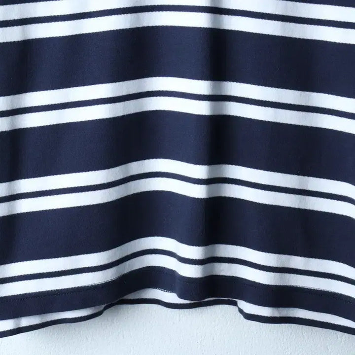[BUNJANG] Tommy Hilfiger Striped Polo Shirt / (XS-S) 타미힐피거 반팔 카라 티셔츠 스트라이프 네이비-184E1