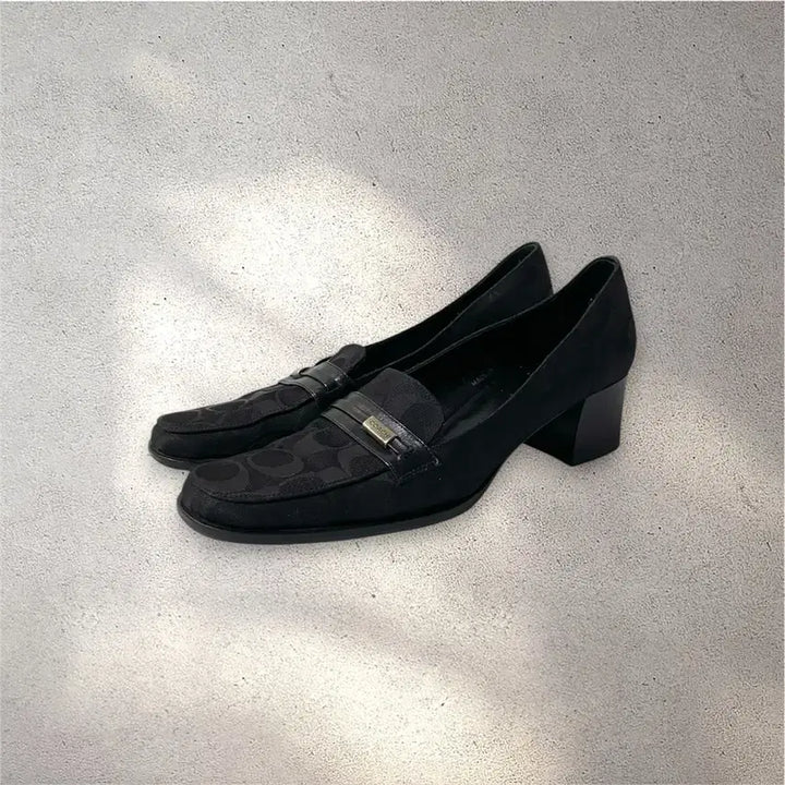 [BUNJANG] Coach Signature Canvas Pumps / [240] 코치 시그니처 캔버스 이태리제 펌프스 (No.561)