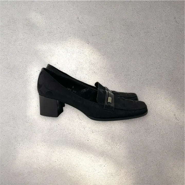 [BUNJANG] Coach Signature Canvas Pumps / [240] 코치 시그니처 캔버스 이태리제 펌프스 (No.561)