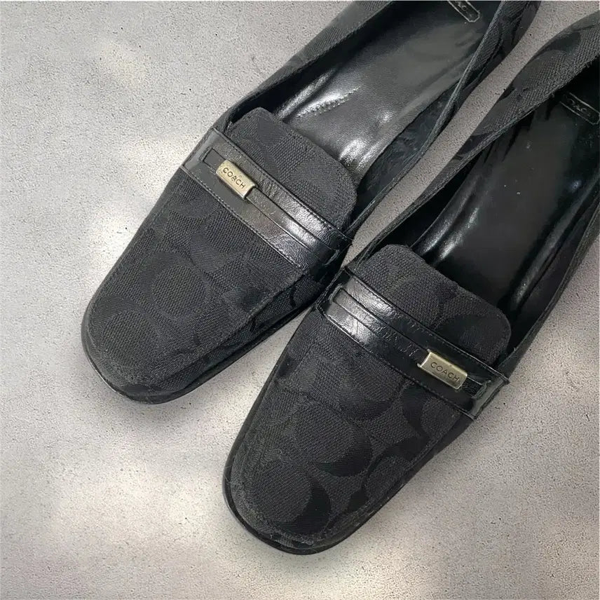 [BUNJANG] Coach Signature Canvas Pumps / [240] 코치 시그니처 캔버스 이태리제 펌프스 (No.561)