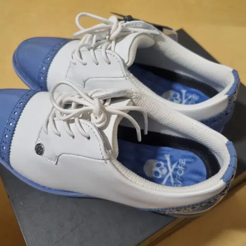 [BUNJANG] G/FORE Golf Shoes White/Blue US 6.5 / 지포어 골프화 화이트/블루 US 6.5(새상품)