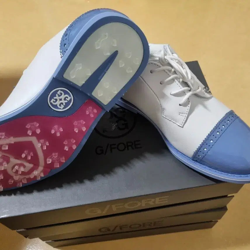 [BUNJANG] G/FORE Golf Shoes White/Blue US 6.5 / 지포어 골프화 화이트/블루 US 6.5(새상품)