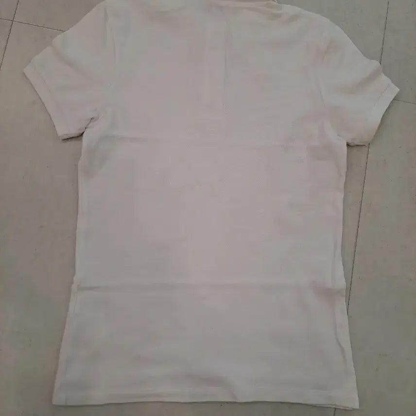 [BUNJANG] Maison Kitsune Fox Patch Polo Shirt White S / 메종키츠네 폭스 반팔 카라티 화이트 s