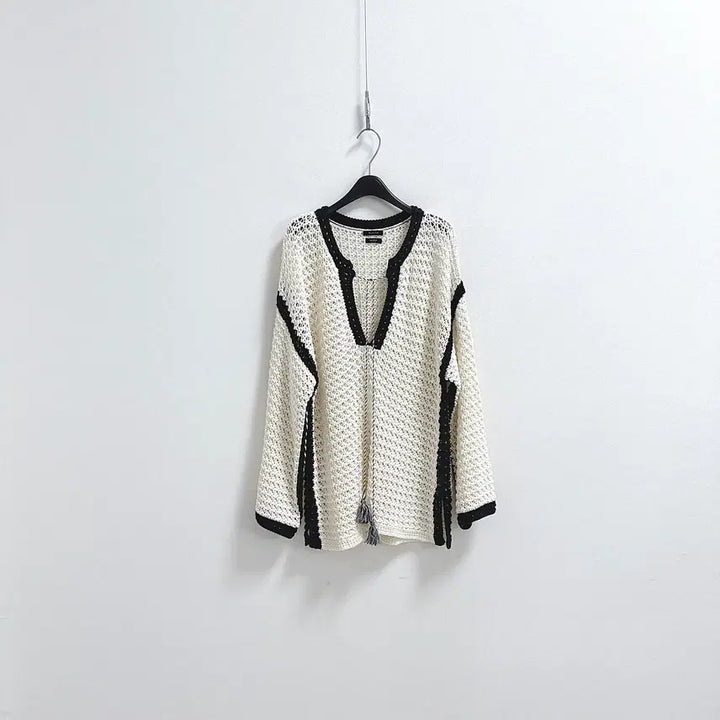 [BUNJANG] Massimo Dutti Crochet Knit Top / 마시모두띠 크로셰 니트 탑