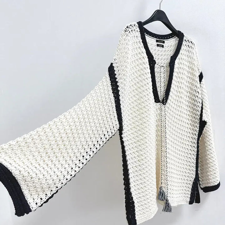 [BUNJANG] Massimo Dutti Crochet Knit Top / 마시모두띠 크로셰 니트 탑