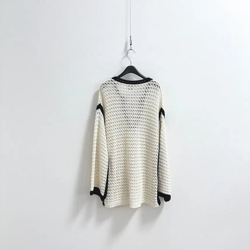[BUNJANG] Massimo Dutti Crochet Knit Top / 마시모두띠 크로셰 니트 탑