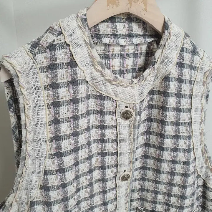 [BUNJANG] SJSJ Tweed Vest Jacket / 한섬 SJSJ 트위드 조끼자켓