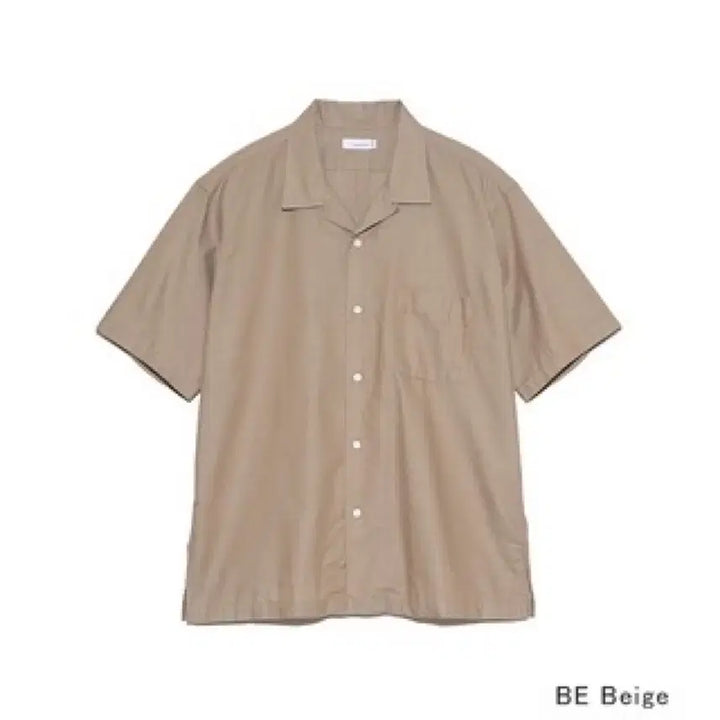 [BUNJANG] Nanamica Panama Short Sleeve Shirt Beige / [L][105] 나나미카 오픈 카라 파나마 숏 슬리브 셔츠 베이지
