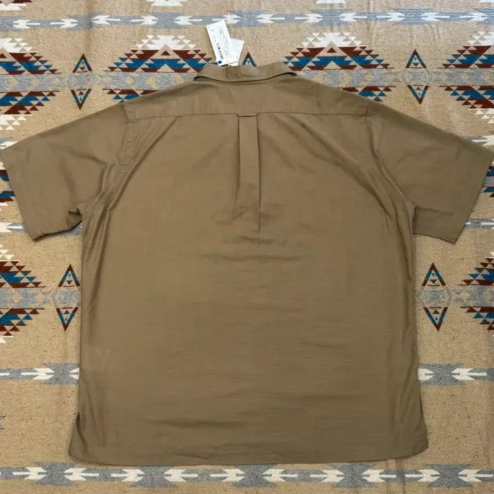 [BUNJANG] Nanamica Panama Short Sleeve Shirt Beige / [L][105] 나나미카 오픈 카라 파나마 숏 슬리브 셔츠 베이지