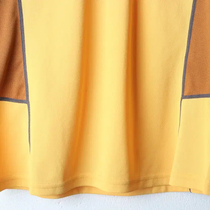 [BUNJANG] Discovery Functional Half-Zip Polo Shirt / (L) 디스커버리 반팔 카라 티셔츠 기능성 반집업 노랑-184E5