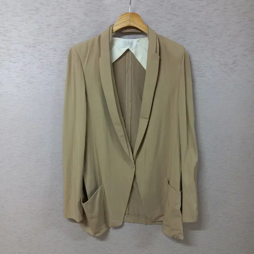[BUNJANG] B4-24 Beige Silk Lined Jacket Women&