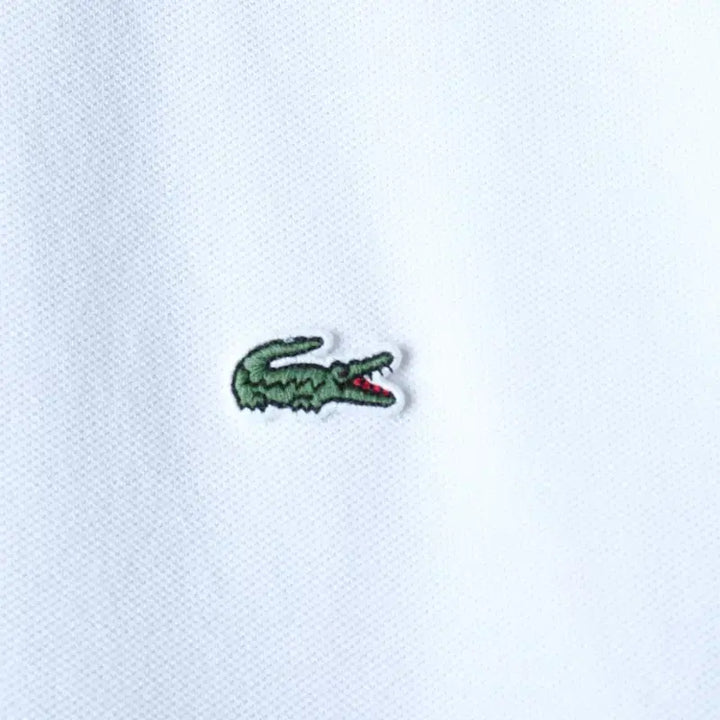 [BUNJANG] Lacoste Polo Shirt (L-XL) Small Logo White / (L-XL) 라코스테 반팔 카라 티셔츠 스몰로고 화이트 놈코어-184E7