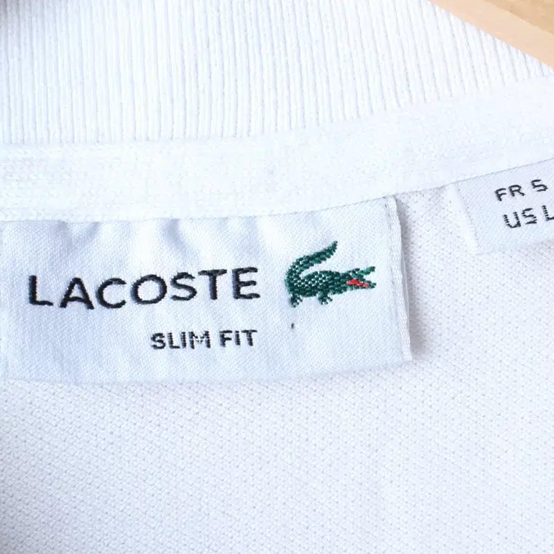 [BUNJANG] Lacoste Polo Shirt (L-XL) Small Logo White / (L-XL) 라코스테 반팔 카라 티셔츠 스몰로고 화이트 놈코어-184E7