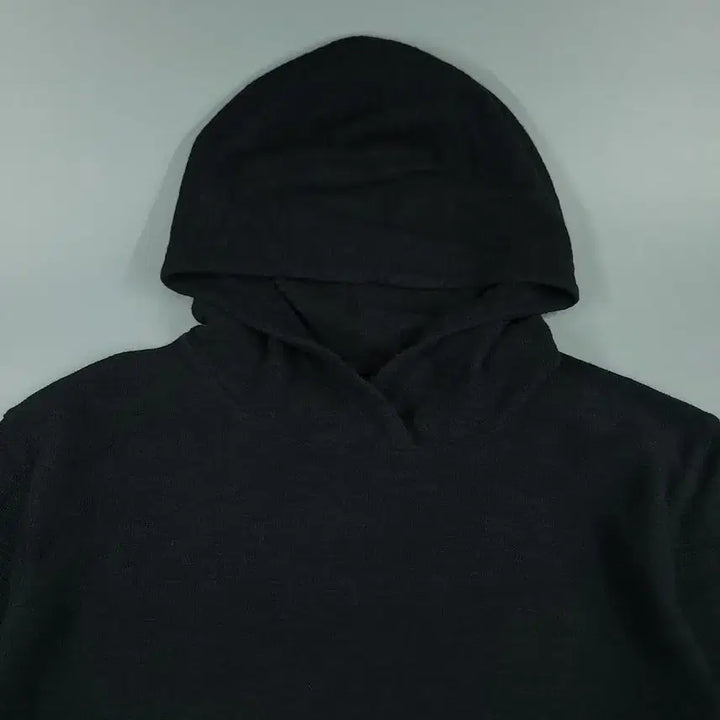 [SOLD OUT] 나이키 요가 블랙 스우시 로고 리플렉티브 드라이핏 코튼블렌드 후드 티셔츠