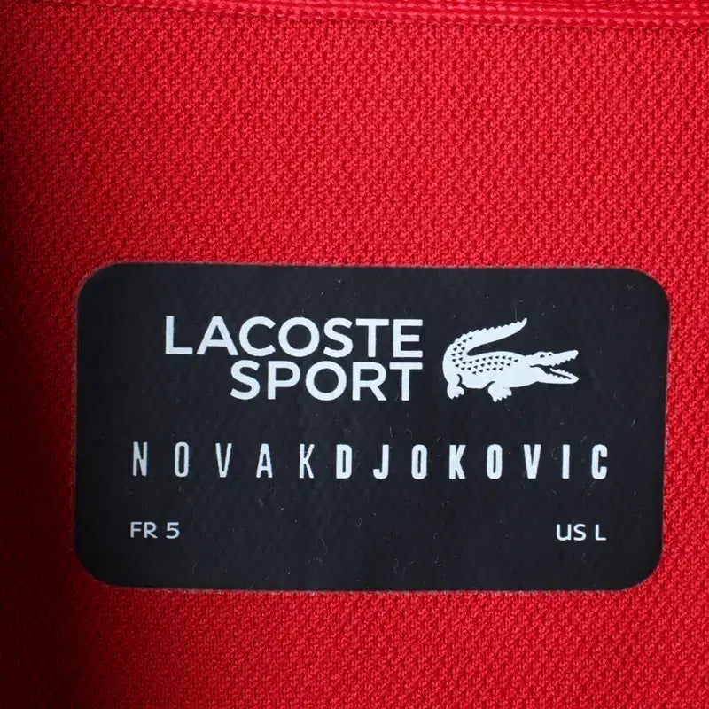 [SOLD OUT] (L-XL) 라코스테 반팔 카라 티셔츠 기능성 화이트 투톤-184EA