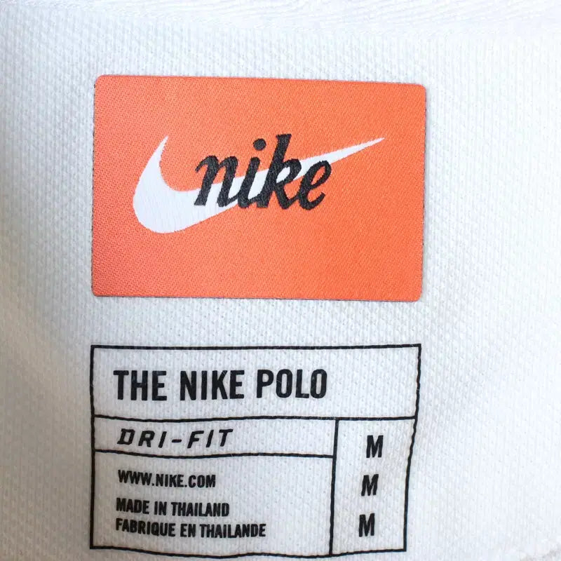 [BUNJANG] Nike Short Sleeve Polo Shirt White / (M-L) 나이키 반팔 카라 티셔츠 화이트 무지 올드스쿨-184EB