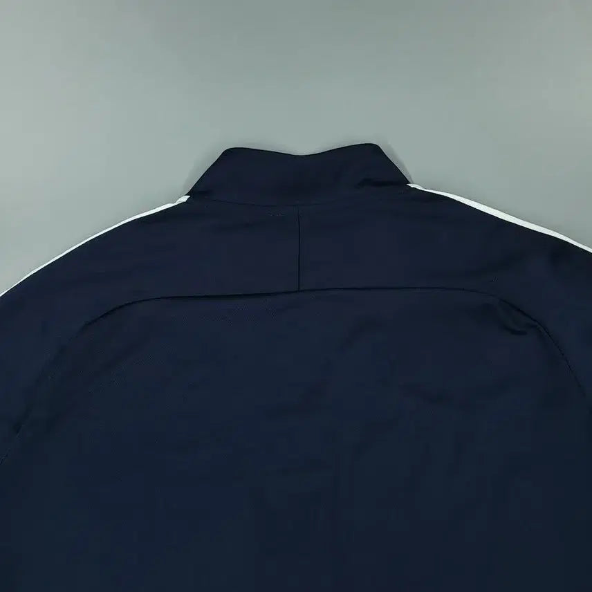 [BUNJANG] Nike Navy White Raglan Dry-Fit Track Top Jacket / 나이키 네이비 화이트 배색 스우시 로고 레글런 드라이핏 트랙탑 집업 져지