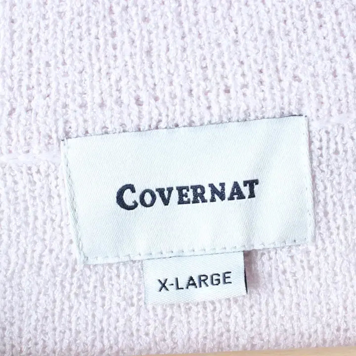 [BUNJANG] Covernat Big Size Boucle Knit Polo Shirt / (XL-2XL) 커버낫 반팔 카라 티셔츠 빅사이즈 부클 니트-184EC