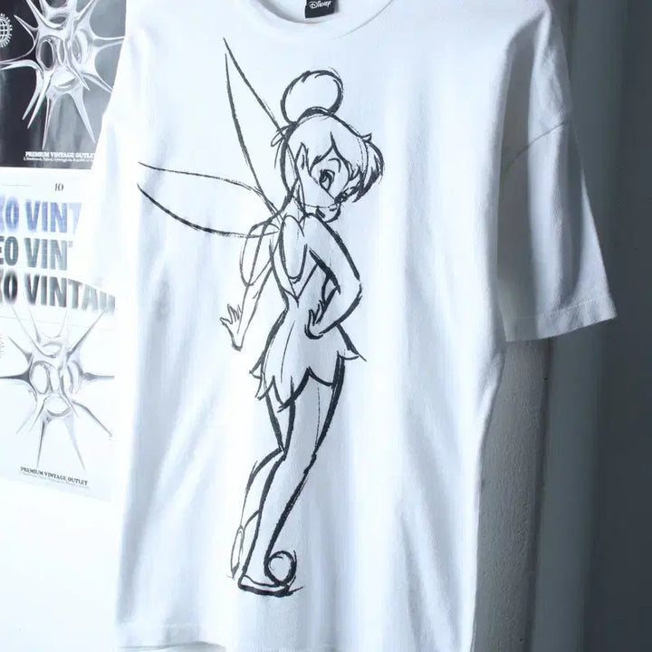 [BUNJANG] ZARA Tinkerbell Collaboration T-Shirt / W(S-L) 자라 반팔 티셔츠 디즈니 협업 팅커벨 한정판-184ED