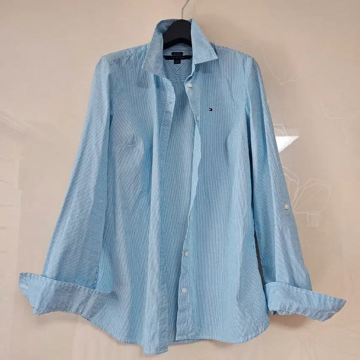 [SOLD OUT] 타미힐피거 스트라이프 롤업 긴팔 셔츠