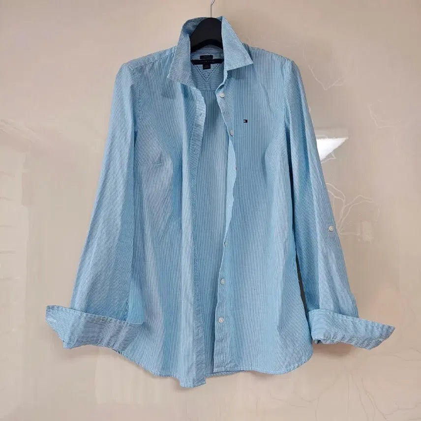 [SOLD OUT] 타미힐피거 스트라이프 롤업 긴팔 셔츠