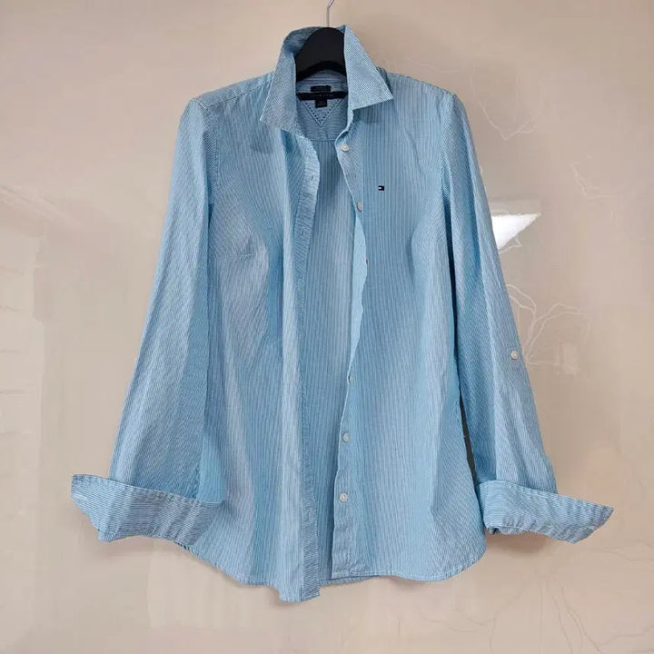 [SOLD OUT] 타미힐피거 스트라이프 롤업 긴팔 셔츠