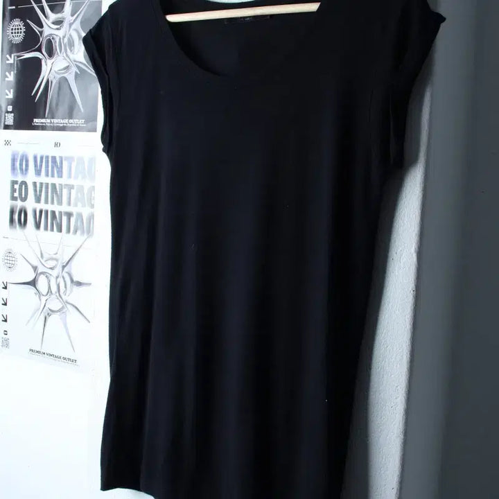[BUNJANG] AllSaints Basic Short Sleeve T-shirt / W(XS-S) 올세인츠 반팔 티셔츠 반소매 무지 블랙-184EF