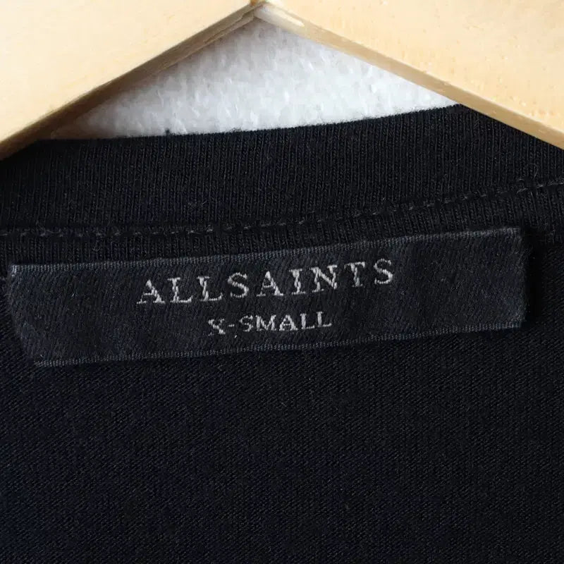 [BUNJANG] AllSaints Basic Short Sleeve T-shirt / W(XS-S) 올세인츠 반팔 티셔츠 반소매 무지 블랙-184EF