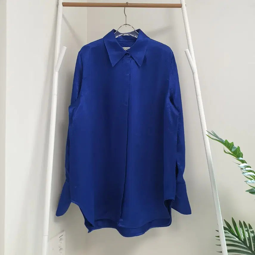[BUNJANG] COS Oversized Textured Satin Blouse / 코스cos 오버핏 텍스쳐드 새틴 블라우스