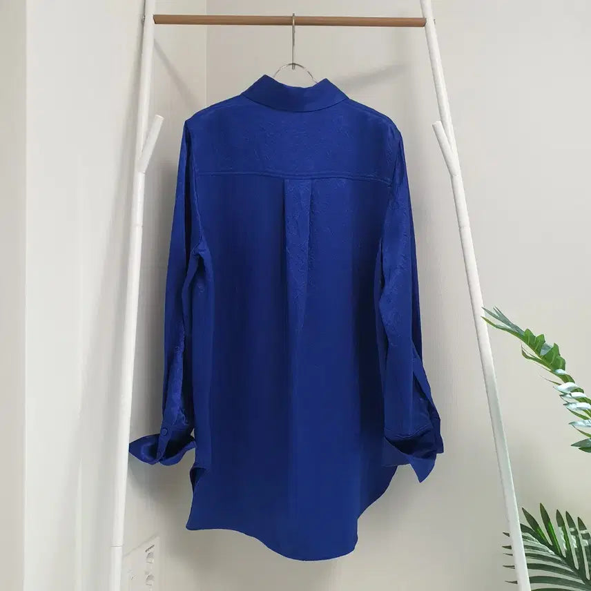 [BUNJANG] COS Oversized Textured Satin Blouse / 코스cos 오버핏 텍스쳐드 새틴 블라우스
