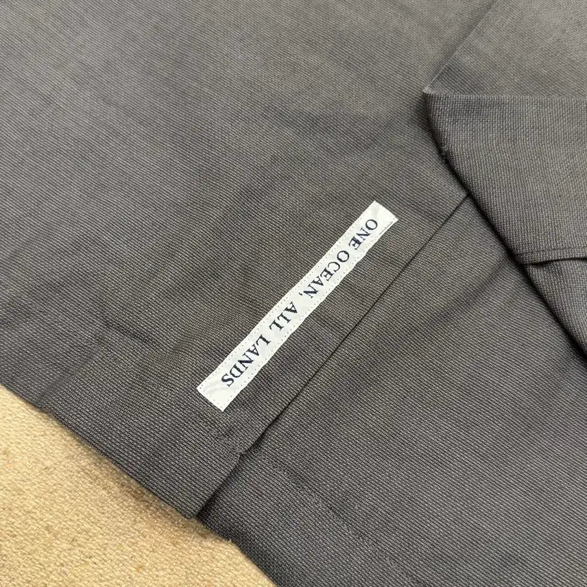 [BUNJANG] Nanamica Panama Short Sleeve Shirt Heather Gray / [M][100] 나나미카 오픈카라 파나마 숏슬리브 셔츠 헤더 그레이