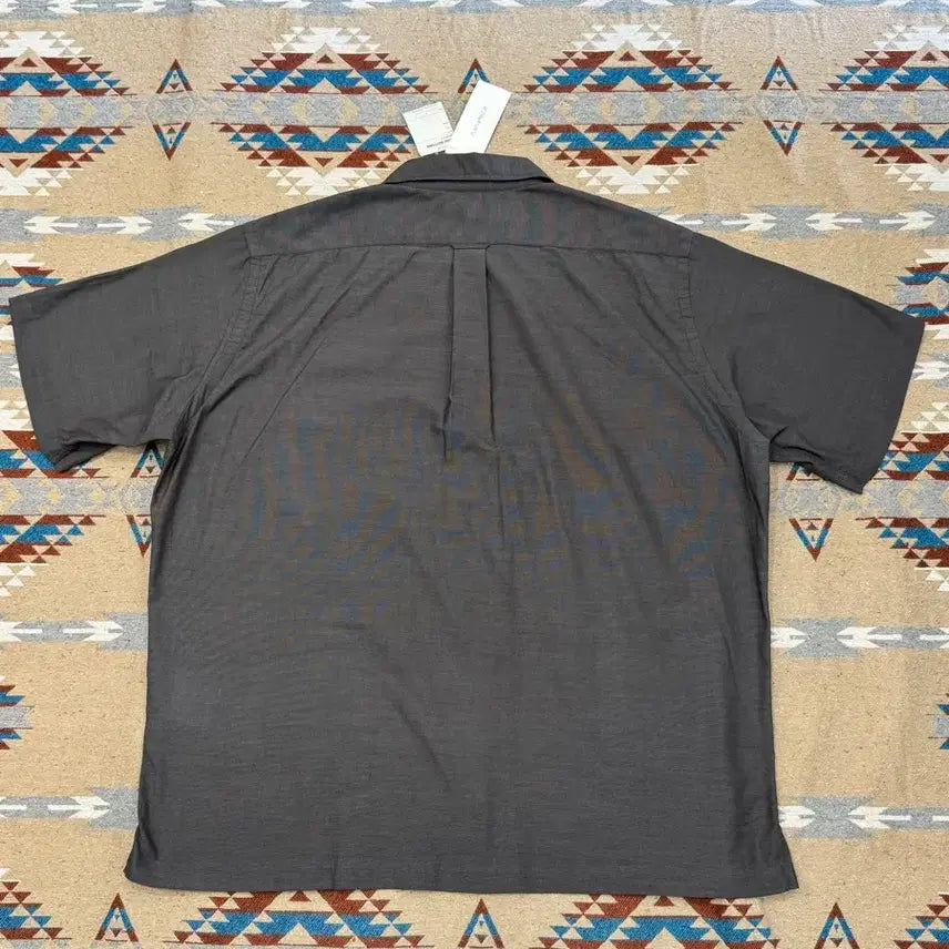 [BUNJANG] Nanamica Panama Short Sleeve Shirt Heather Gray / [M][100] 나나미카 오픈카라 파나마 숏슬리브 셔츠 헤더 그레이
