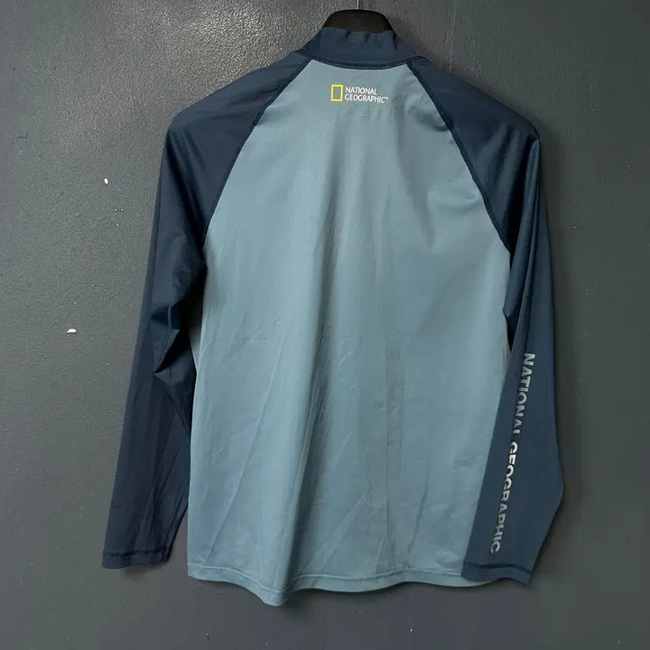 [BUNJANG] National Geographic XXL Logo Rash Guard Zip-up / XXL 내셔널지오그래픽 로고 래쉬가드 집업
