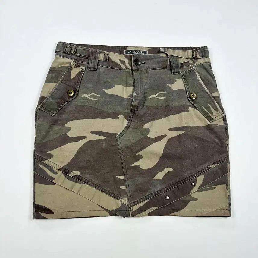 [BUNJANG] Von Dutch OG Y2K Military Camo Mini Skirt / (30) 본더치 OG y2k 밀리터리 카모 미니스커트