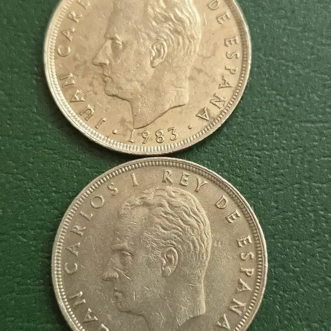 [BUNJANG] Spanish 25 Pesetas Coins (1983/1984) Set / 스페인 25페세타 동전 2종 (1983년/1984년)