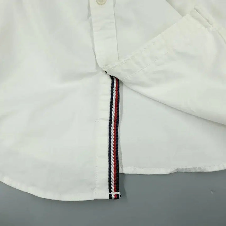 [BUNJANG] Tommy Hilfiger Slim Fit Cotton Blend Button-Down Shirt / 타미힐피거 화이트 체스트포켓 버튼다운 슬림핏 코튼블렌드 남방 셔츠 S