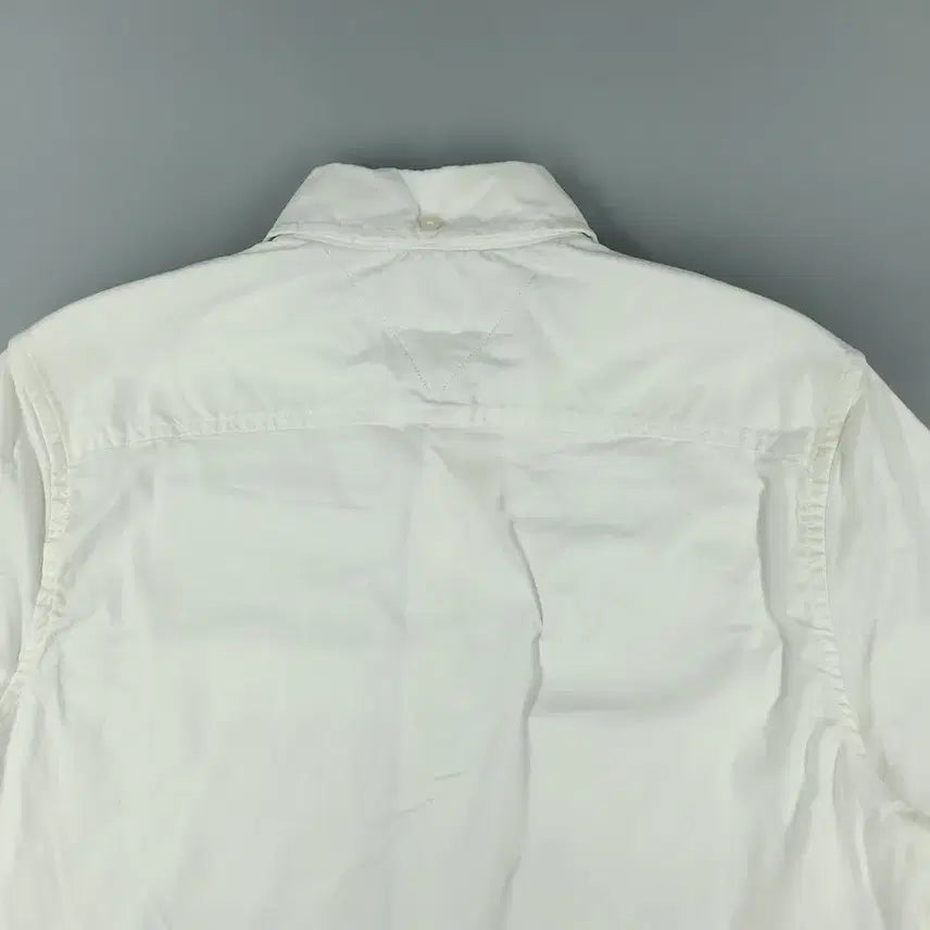 [BUNJANG] Tommy Hilfiger Slim Fit Cotton Blend Button-Down Shirt / 타미힐피거 화이트 체스트포켓 버튼다운 슬림핏 코튼블렌드 남방 셔츠 S