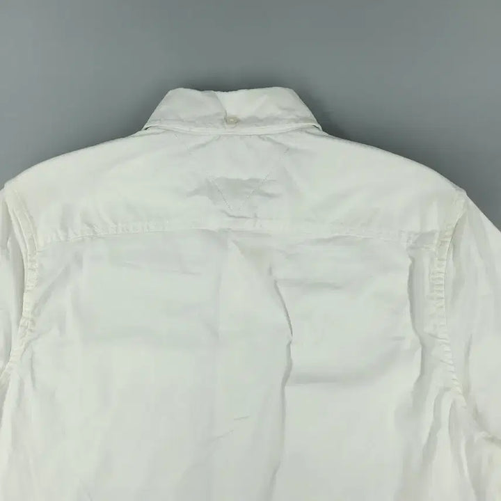 [BUNJANG] Tommy Hilfiger Slim Fit Cotton Blend Button-Down Shirt / 타미힐피거 화이트 체스트포켓 버튼다운 슬림핏 코튼블렌드 남방 셔츠 S