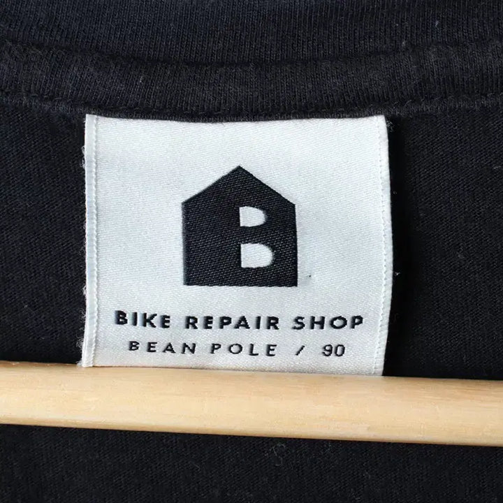 [BUNJANG] Beanpole Slim Fit Black T-Shirt / W(M-L) 빈폴 반팔 티셔츠 슬림핏 블랙 놈코어-184F3