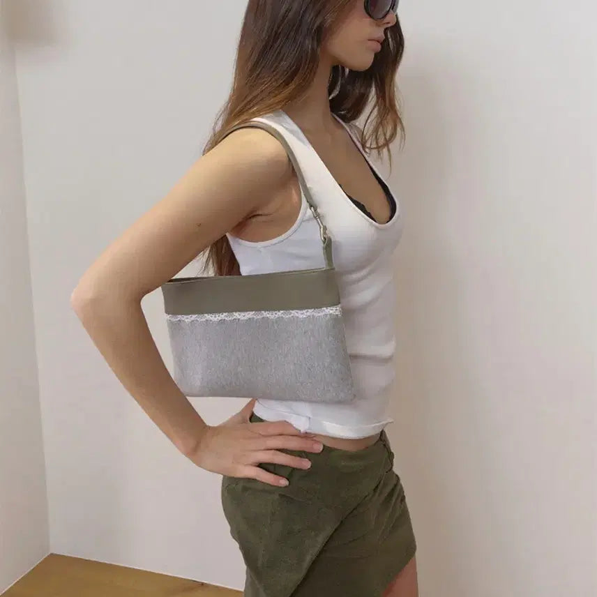 [BUNJANG] Hieta Iris Bag Khaki / 히에타 아이리스백 카키 새상품