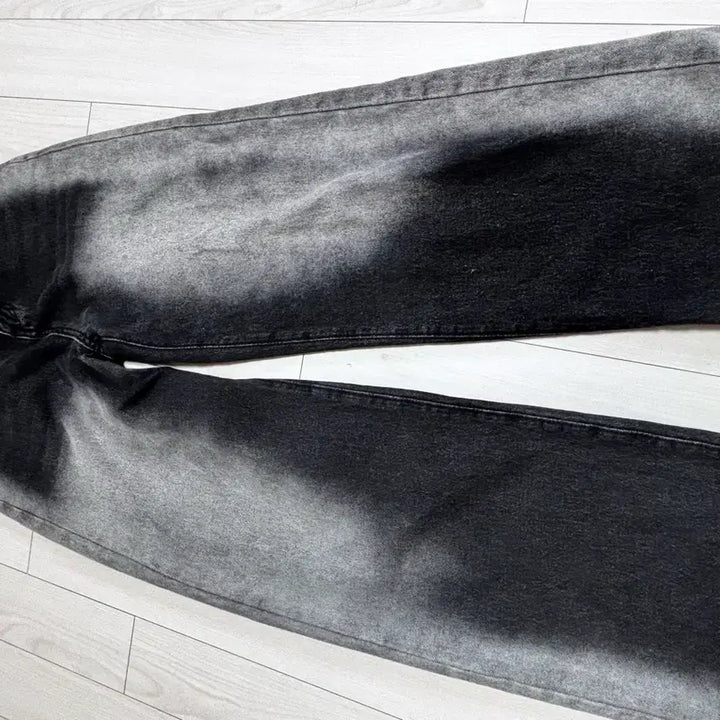 [BUNJANG] PANBELLEE Washed Wide Denim Pants M Size / PANBELLEE 워싱 와이드 데님 팬츠 M사이즈