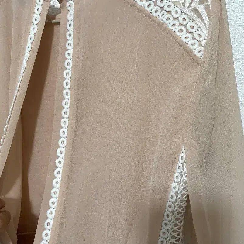 [BUNJANG] REISS Pink Lace Midi Dress / REISS 핑크 레이스 미디 원피스