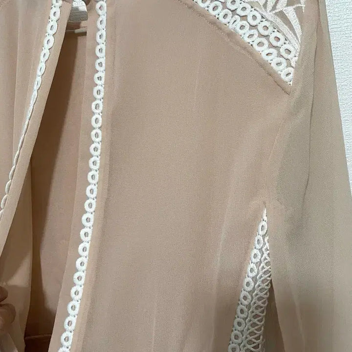 [BUNJANG] REISS Pink Lace Midi Dress / REISS 핑크 레이스 미디 원피스